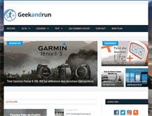 Tablet Screenshot of geekandrun.com